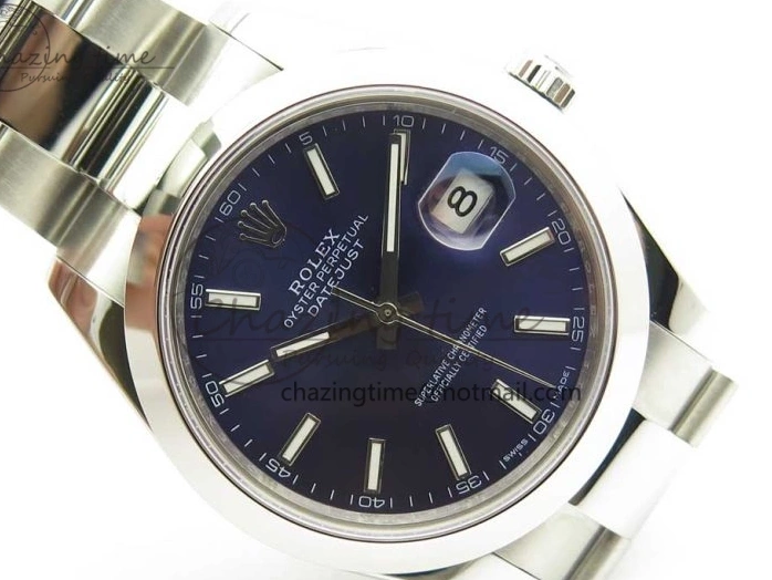 Best 1:1 41mm 126334 II Dial SS BP Oyster Bracelet Makers Blue DateJust Edition on Sticks 0424